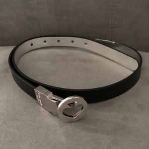 Kate spade reversible black and silver belt